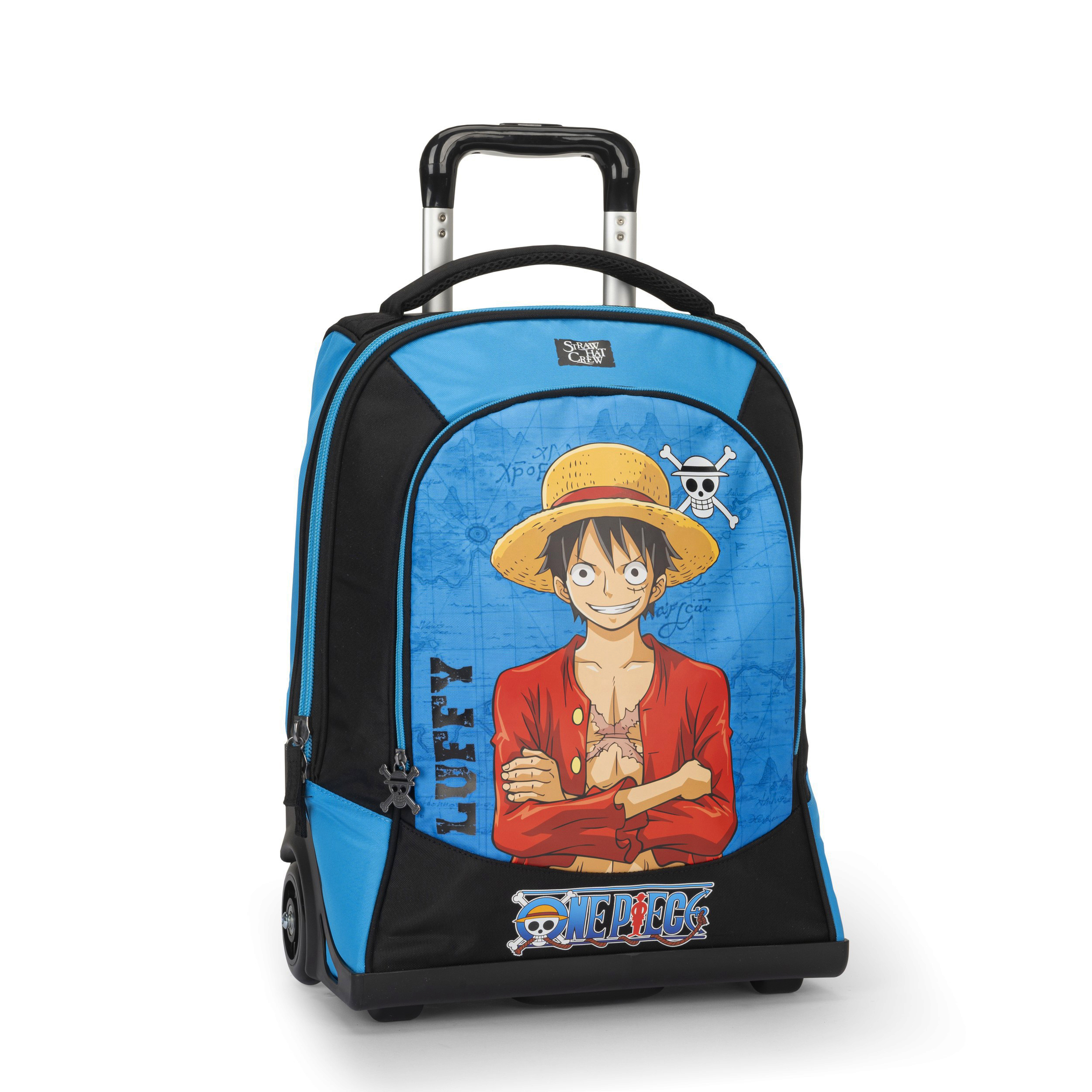 Carrefour 8058263192798 bagaglio Trolley Guscio morbido Beige, Nero, Blu, Rosso, Giallo