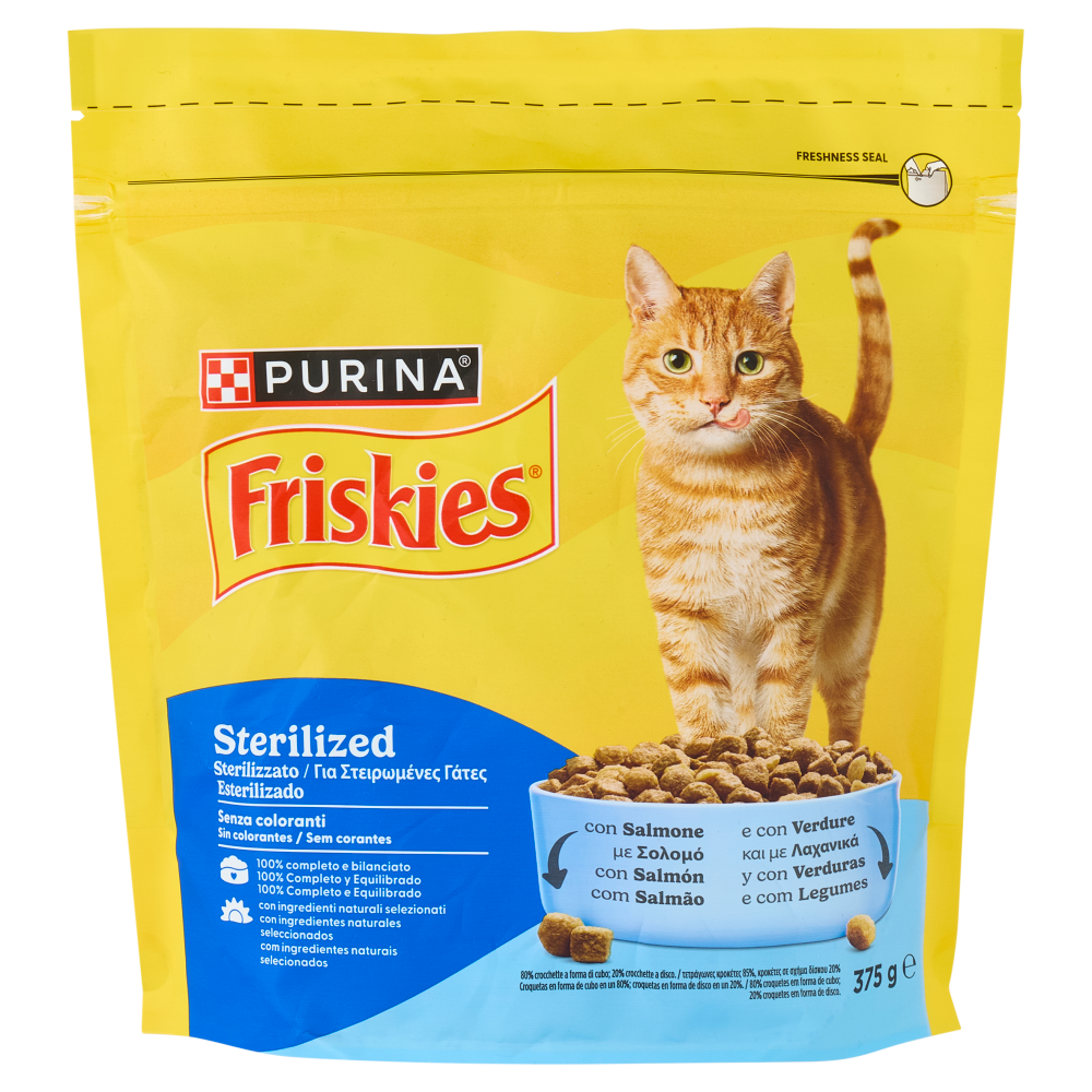 PURINA FRISKIES Sterilizzati Salmone con Verdure 375g