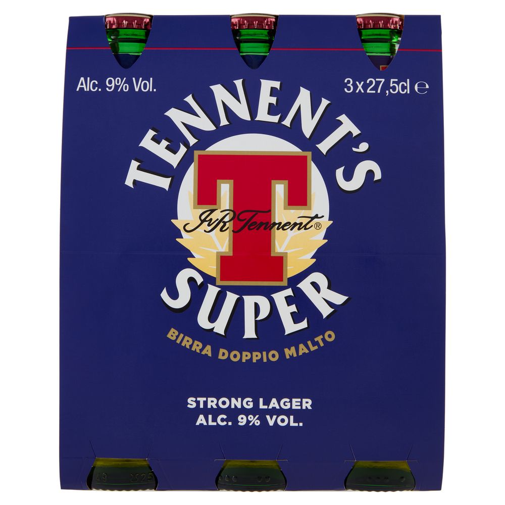 Tennent's Super - Pacco da 3 x 27,5cl
