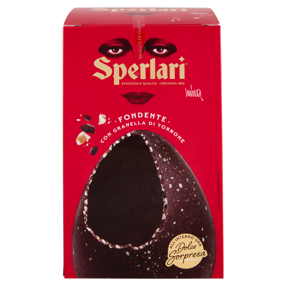 Sperlari Fondente con Granella di Torrone 290 g
