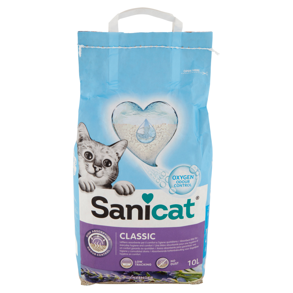 Sanicat Classic Lettiera assorbente Lavender 10 L