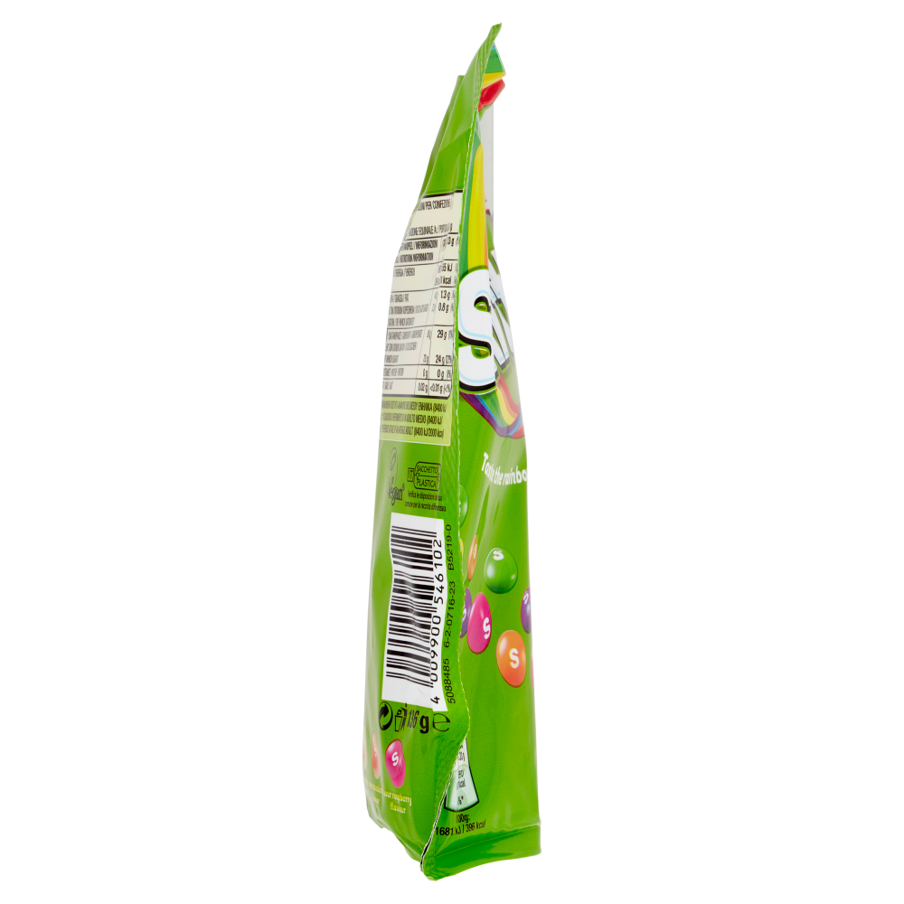 Skittles Crazy Sours, Caramelle Frizzanti Assortite al Gusto Frutta 136g