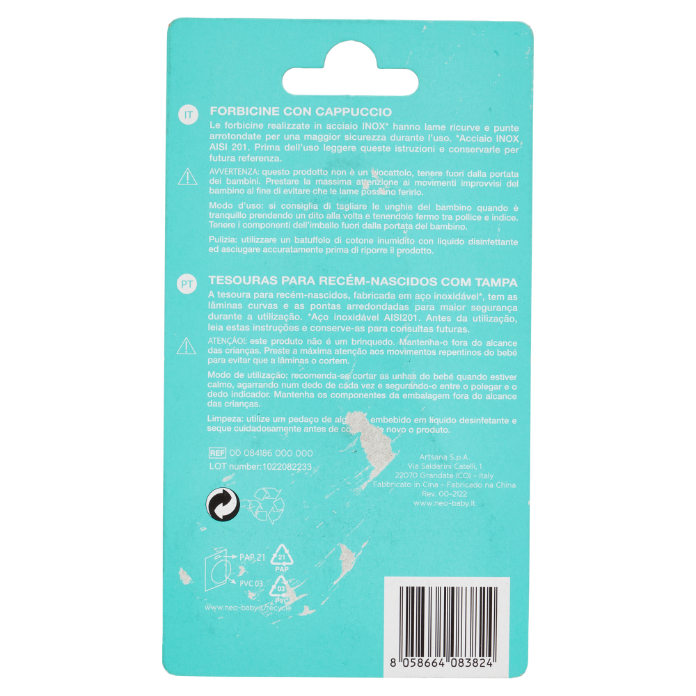 neo Baby Forbicine con Cappuccio 0m+