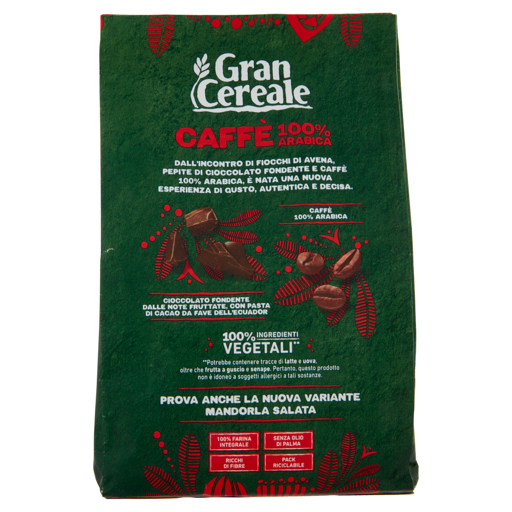 Gran Cereale Biscotti con Caffè 100% Arabica e Cioccolato Fondente con Fave dell'Ecuador 280g