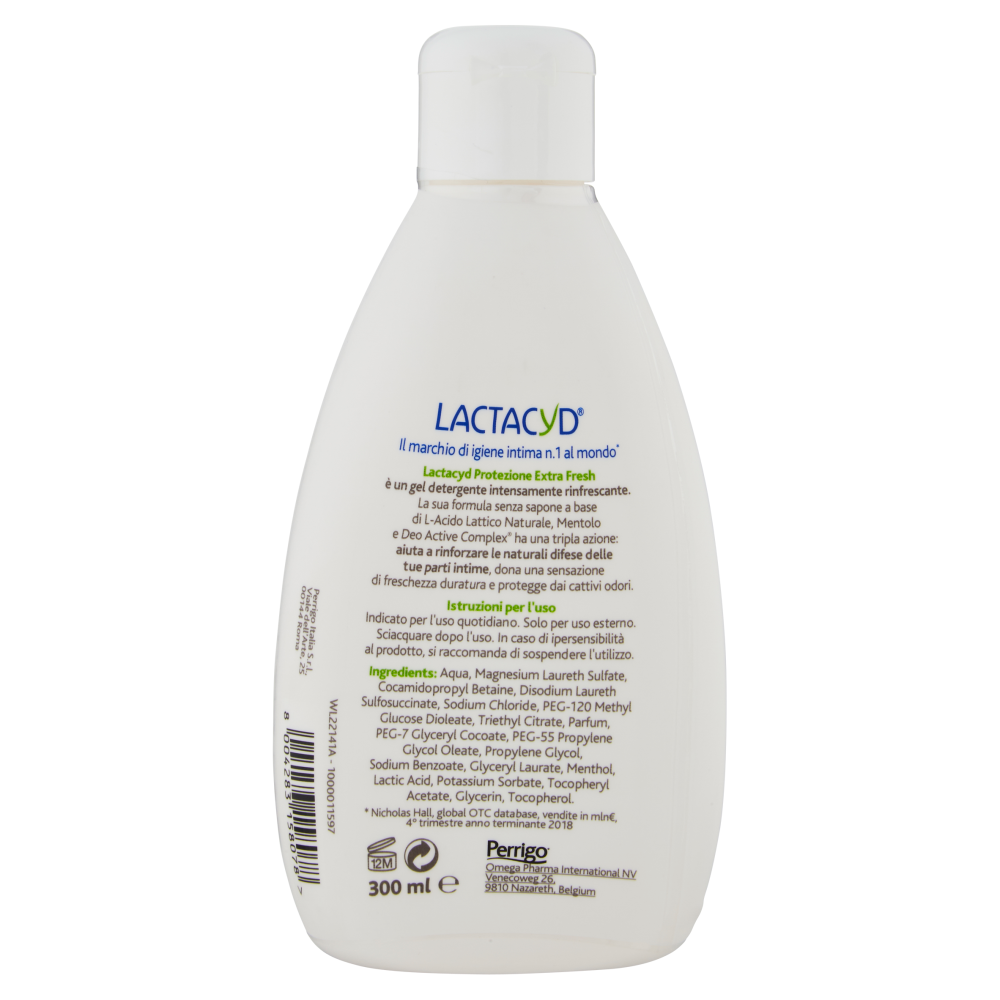 Lactacyd Protezione Extra Fresh Detergente intimo per pelli normali 300 ml