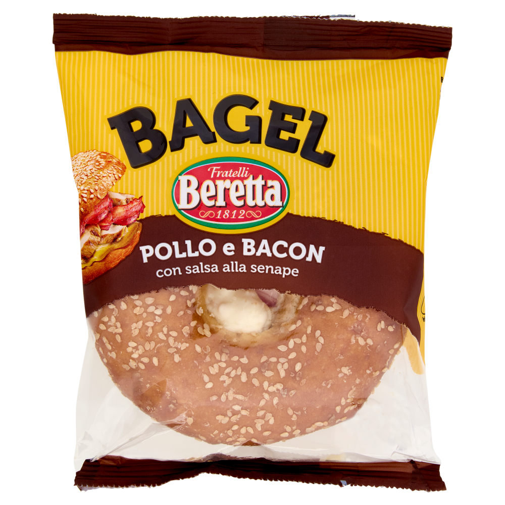 Fratelli Beretta Bagel Pollo e Bacon con salsa alla senape 160 g