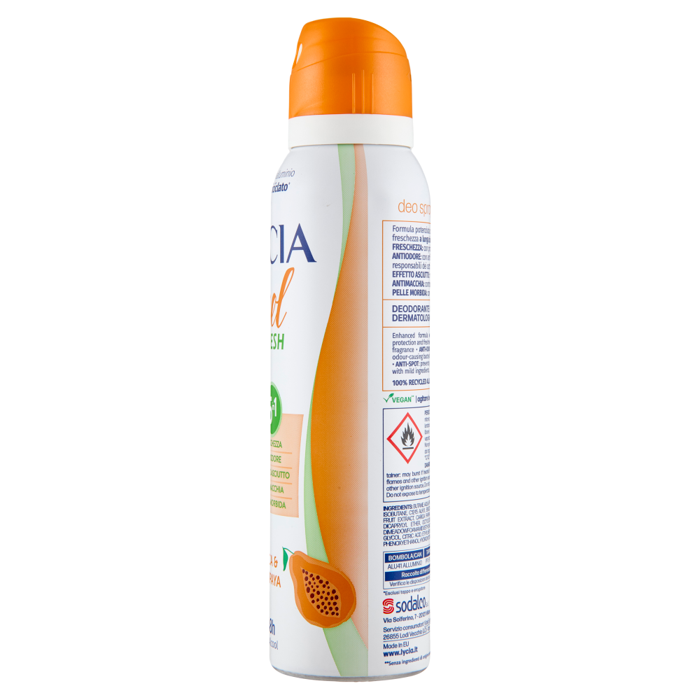 Lycia feel Fresh Pesca & Papaya deo spray 150 ml