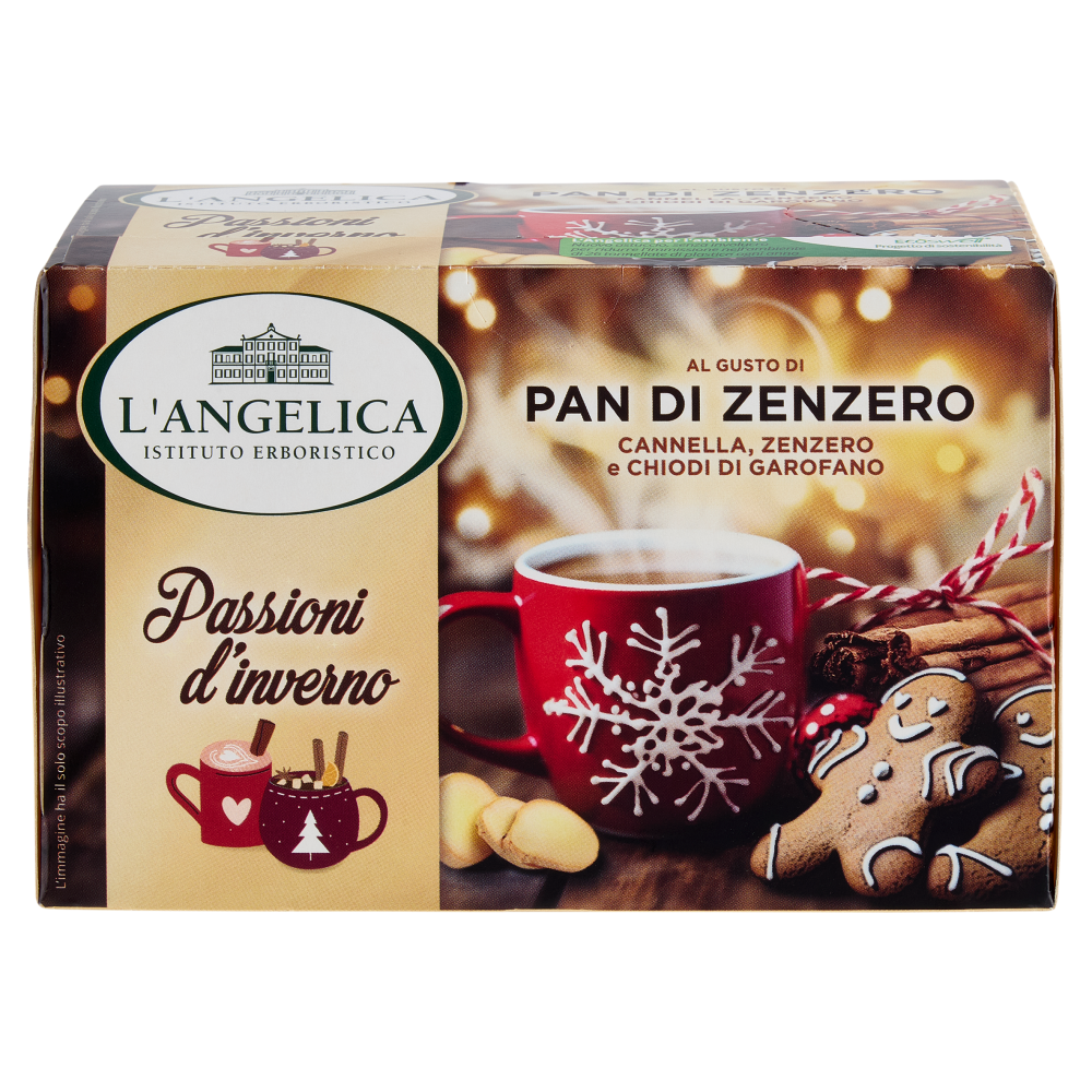 L'Angelica Passioni d'inverno al Gusto di Pan di Zenzero 15 Filtri 28.5 g