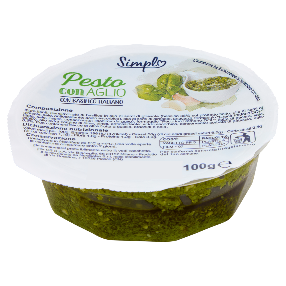Simpl Pesto con Aglio 100 g