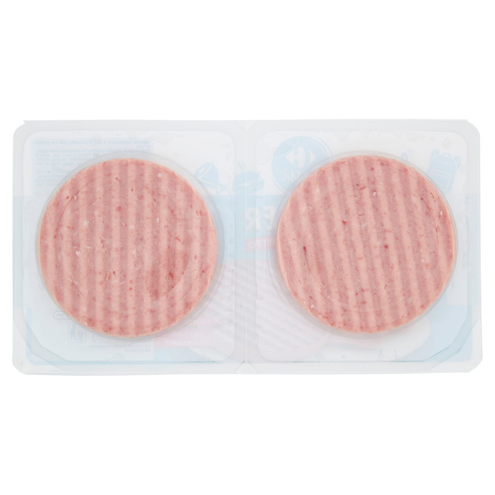 Carrefour Classic Burger di Prosciutto Cotto 2 x 75 g