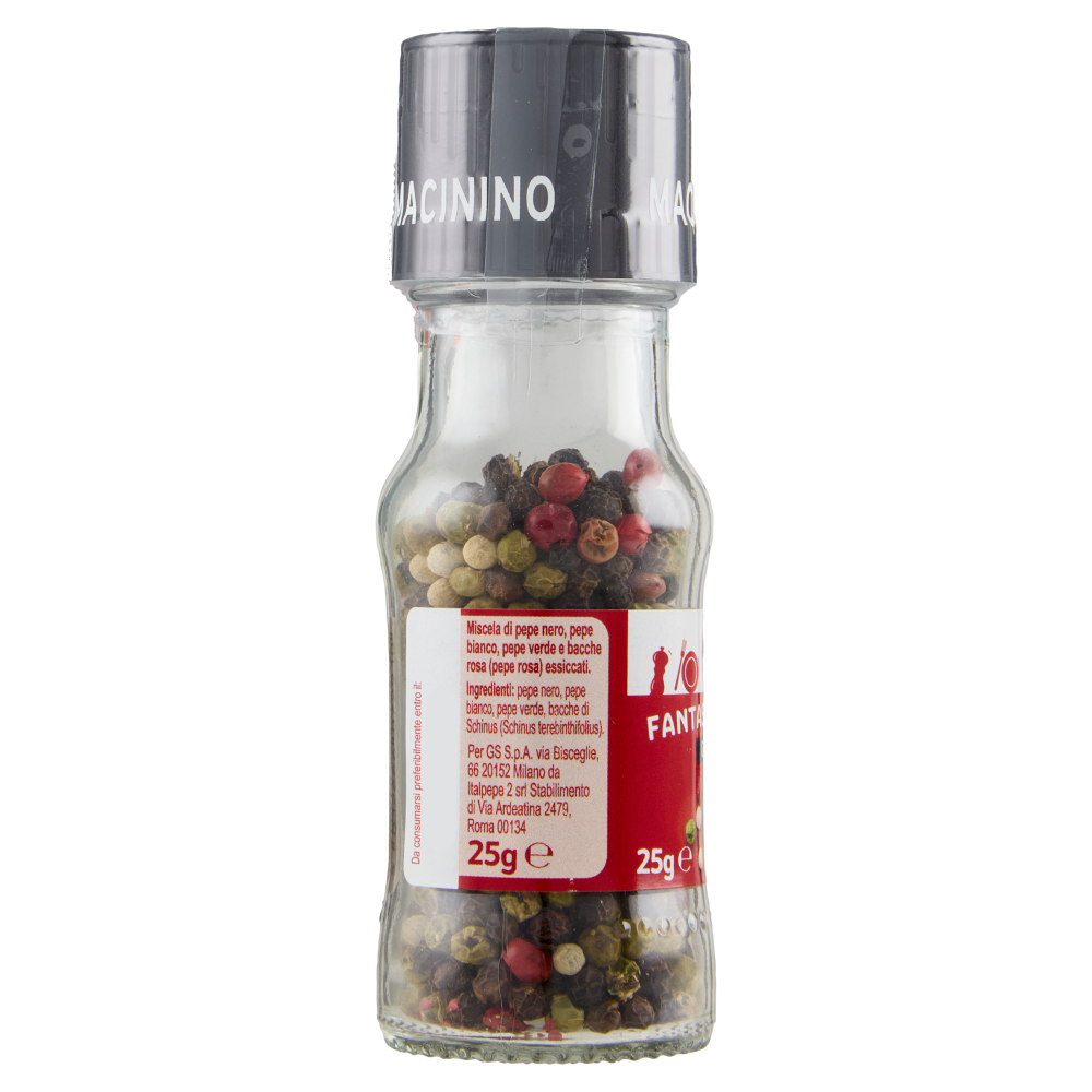 Carrefour Classic Fantasia di Pepe Grani con Macinino 25 g