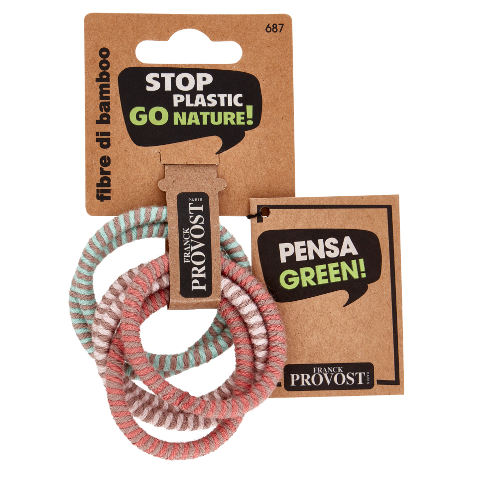 Franck Provost fibre di bamboo Elastici per capelli 6 pz