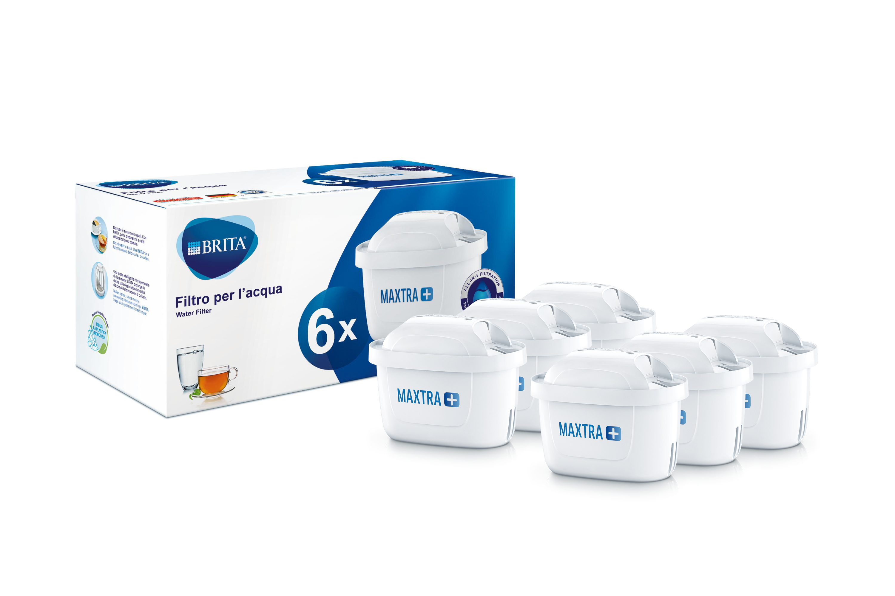 Brita Filtri potenziati MAXTRA+ per caraffa filtrante - Pack 6