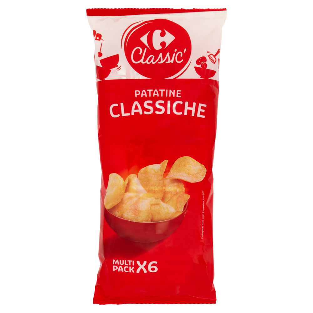 Carrefour Classic Patatine Classiche 6 x 25 g