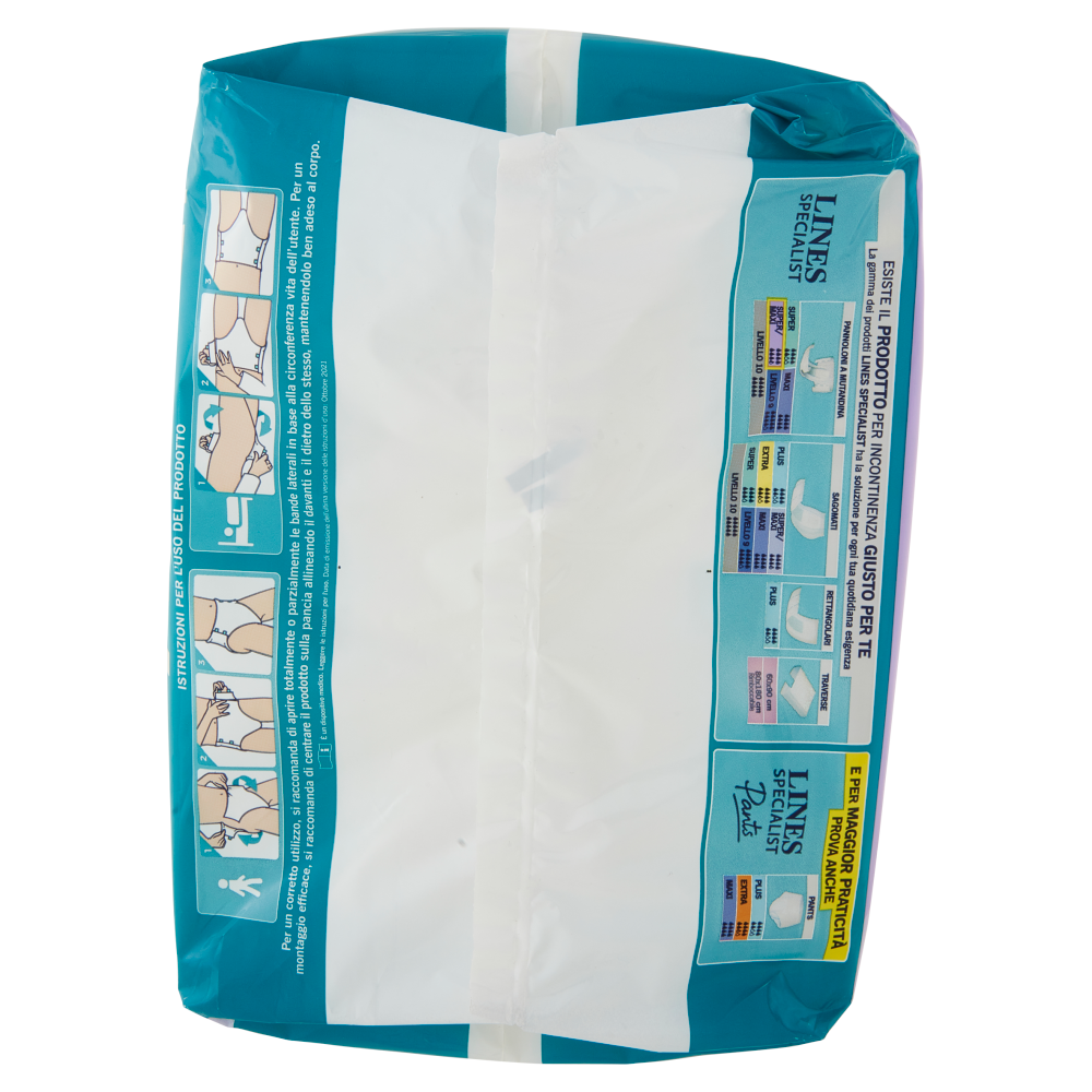 Lines Specialist Unisex Pannoloni a Mutandina Tg. M Super/Maxi 12+2 pz