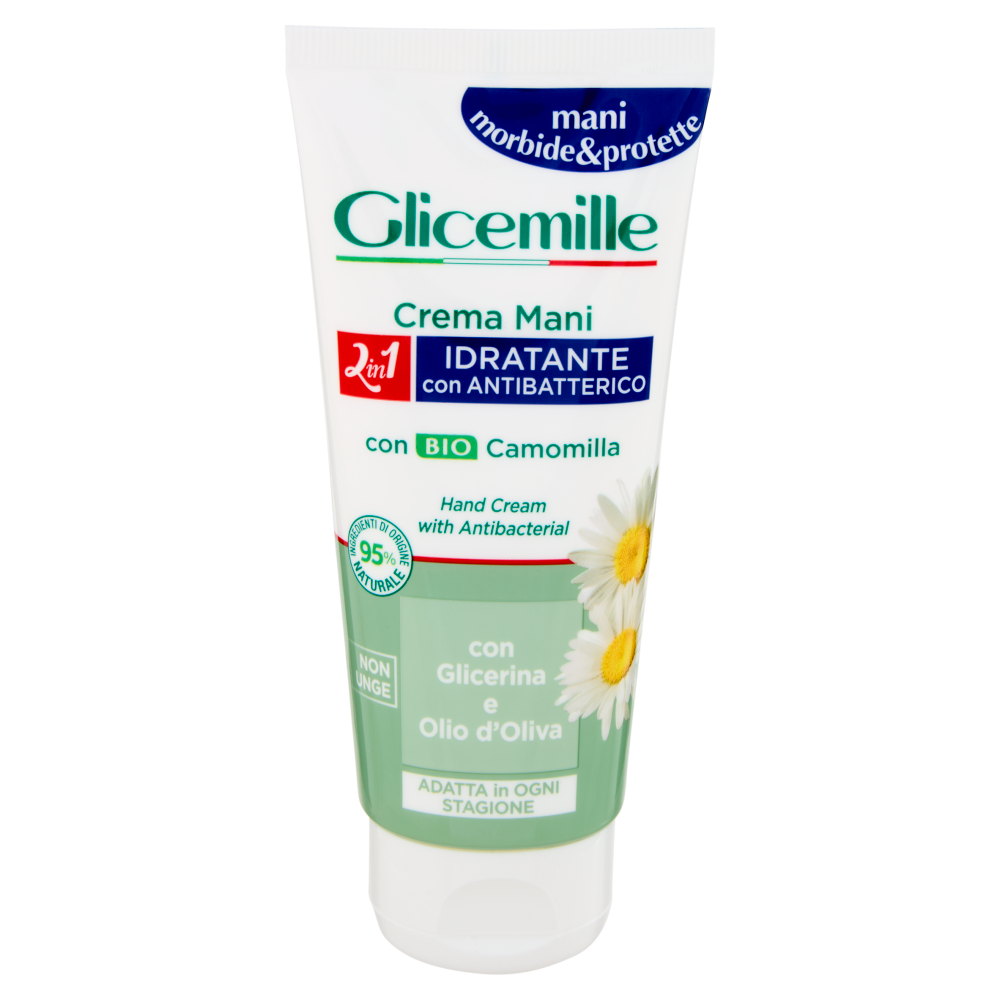 Glicemille Crema Mani 2in1 Idratante con Antibatterico 100 mL