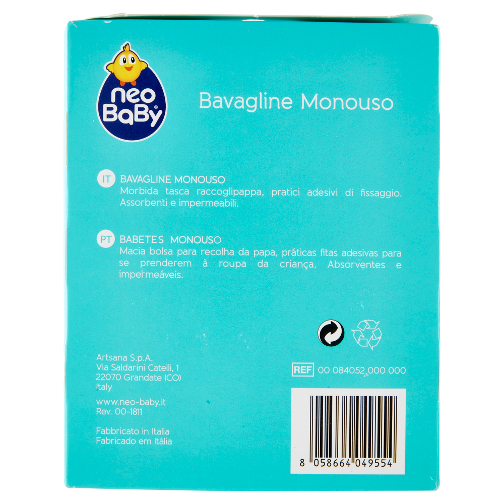 neo Baby Bavagline Monouso 6m+ 30 pz