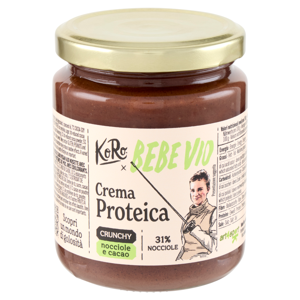 KoRo x Bebe Vio Crema Proteica Crunchy nocciole e cacao 200 g
