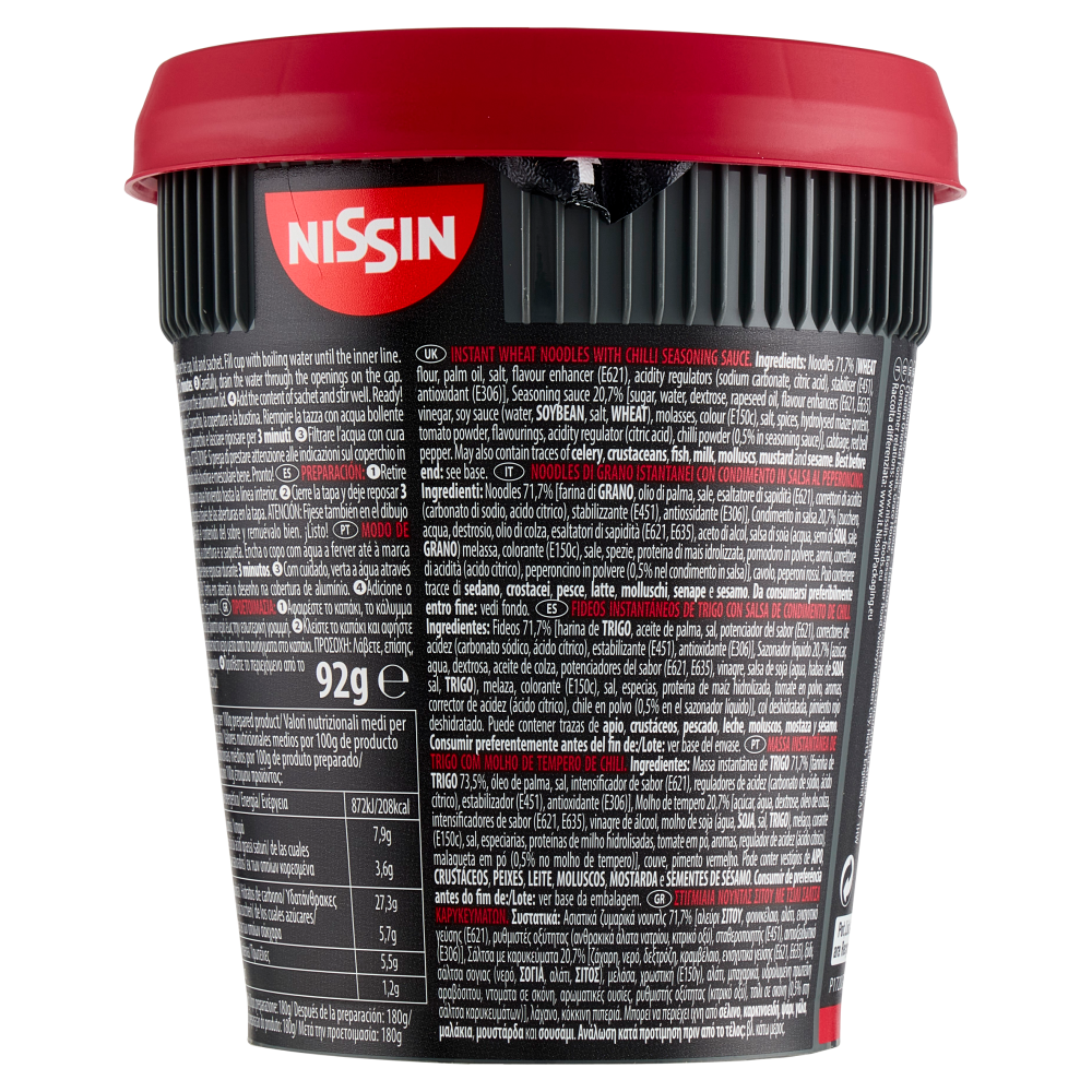 Nissin Cup Noodles Soba Wok Style Chilli 92 g Carrefour