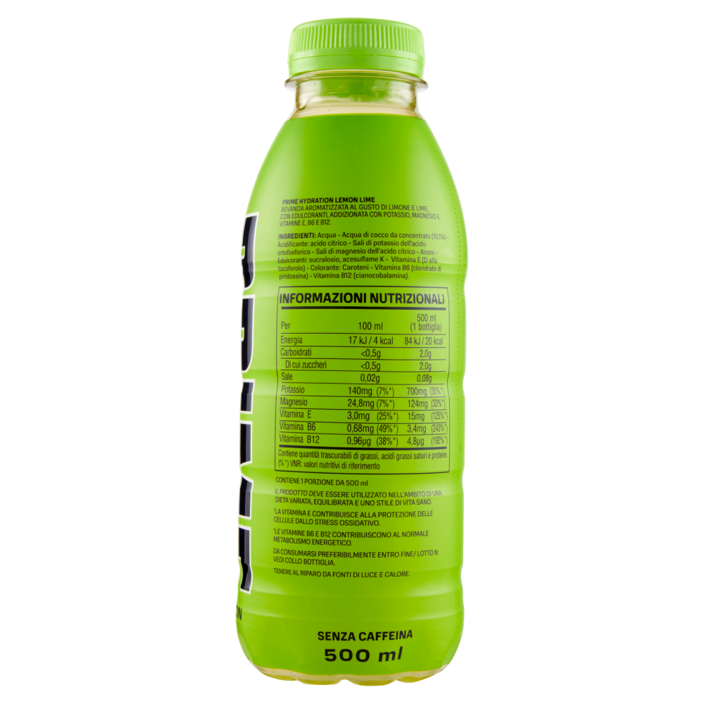 Prime Hydration Lemon Lime Flavour 500 ml