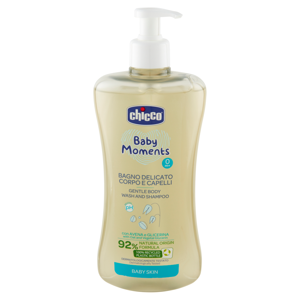 chicco Baby Moments Bagno Delicato Corpo e Capelli 0m+ 500 mL