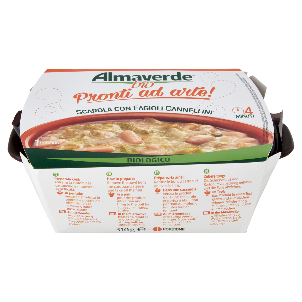 Almaverde bio Pronti ad arte! Scarola con Fagioli Cannellini 310 g