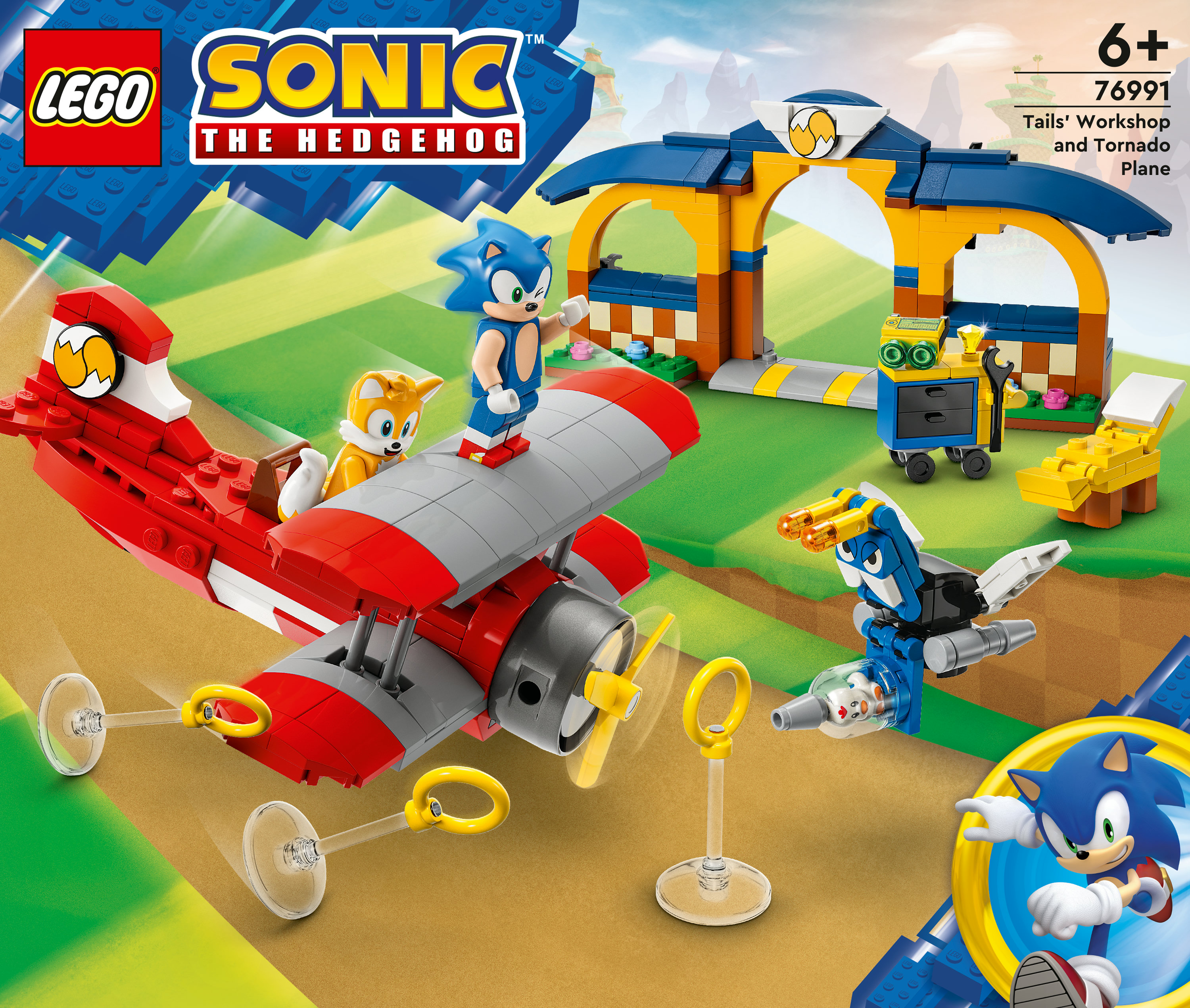 LEGO Laboratorio di Tails e Aereo Tornado