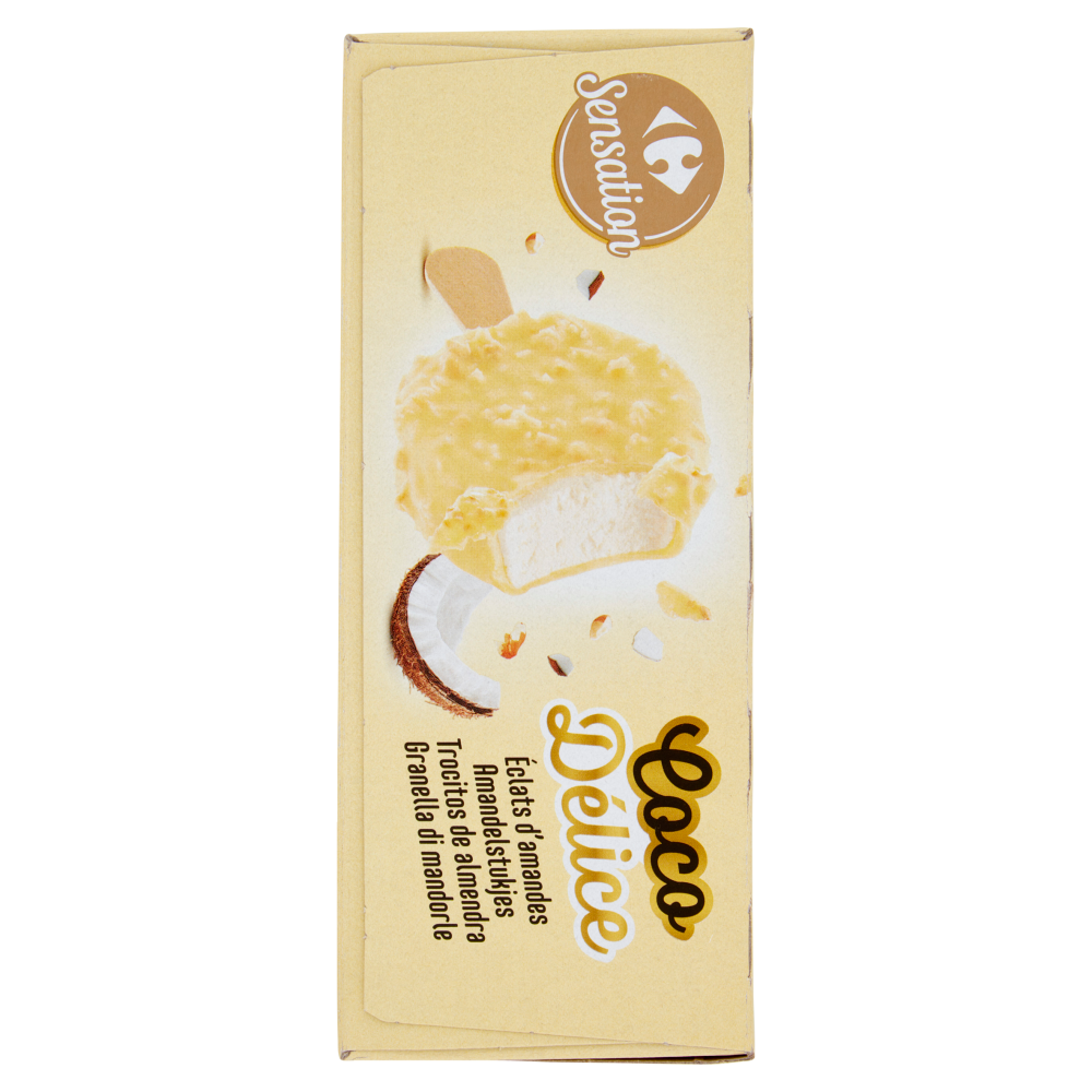 Carrefour Sensation Coco D&eacute;lice 4 Gelati 202 g