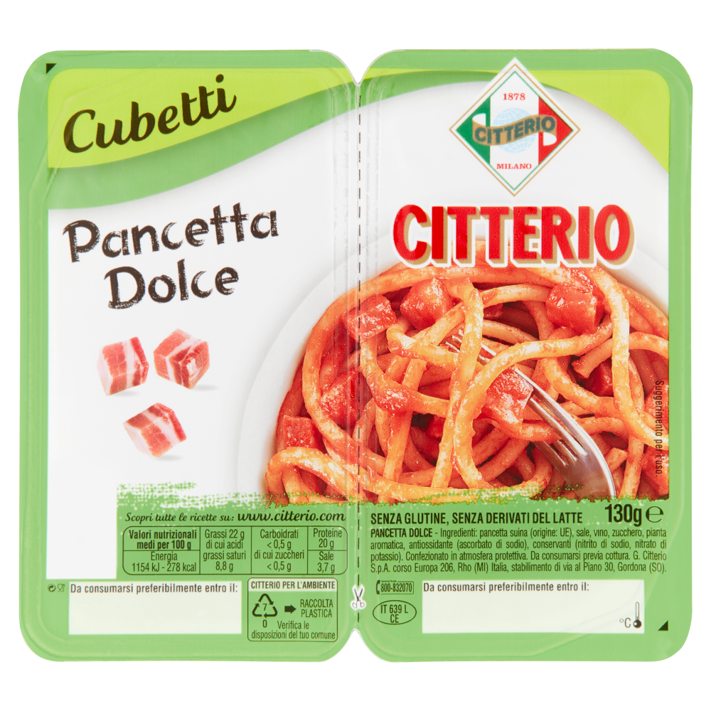 Citterio Cubetti Pancetta Dolce 130 g Carrefour