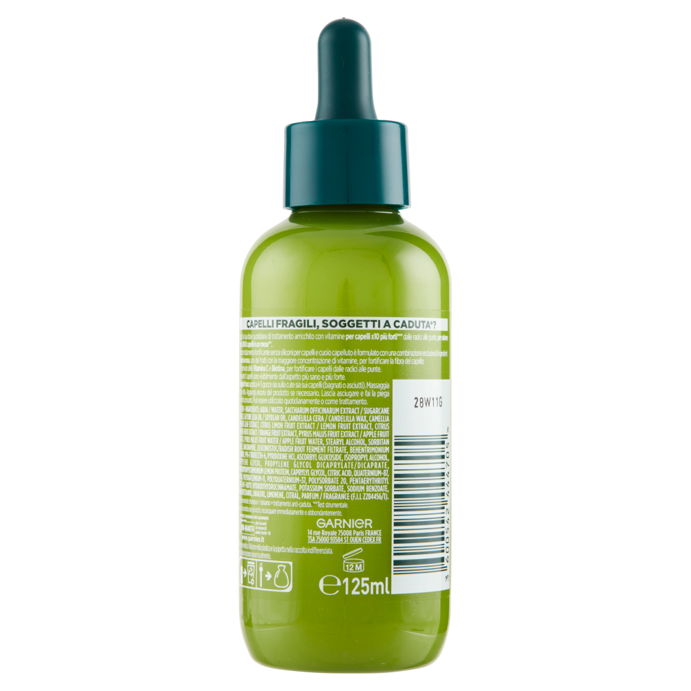 Garnier Fructis Vitamine&Forza, Trattamento anticaduta fortificante arricchito con Vitamine, 125 ml