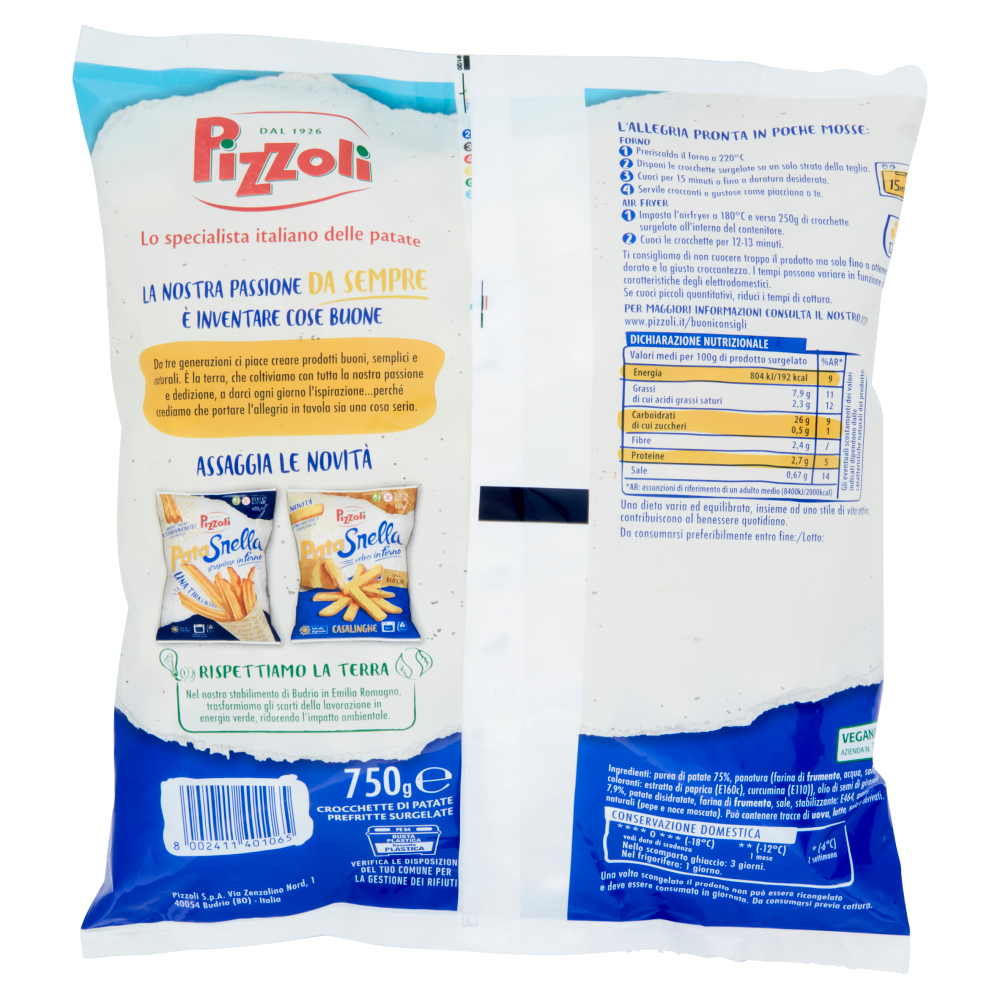Pizzoli PataSnella Crocchette 750 g