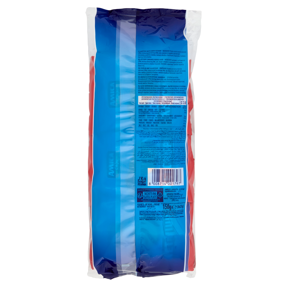 Amica Chips gusto Ketchup 6 x 25 g