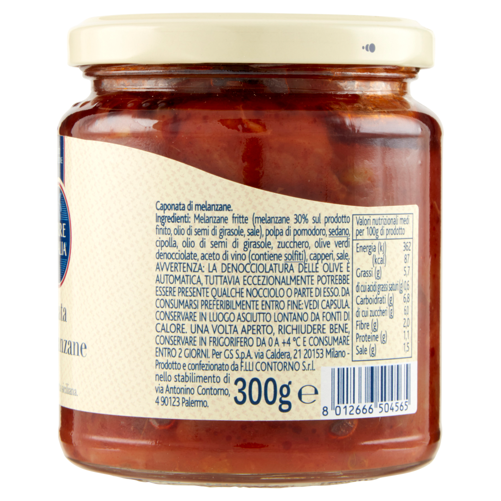 Terre d'Italia Caponata di melanzane di Sicilia 300 g
