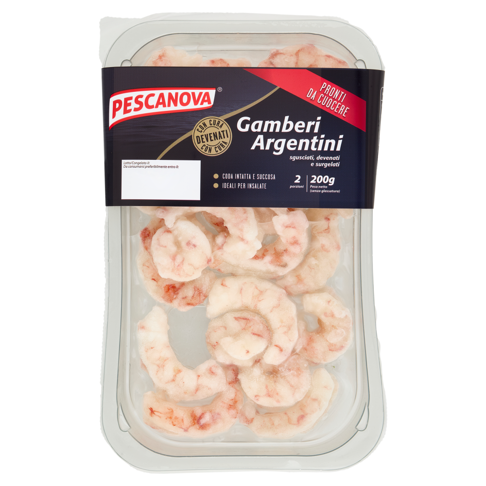 Pescanova Gamberi Argentini sgusciati, devenati e surgelati 200 g