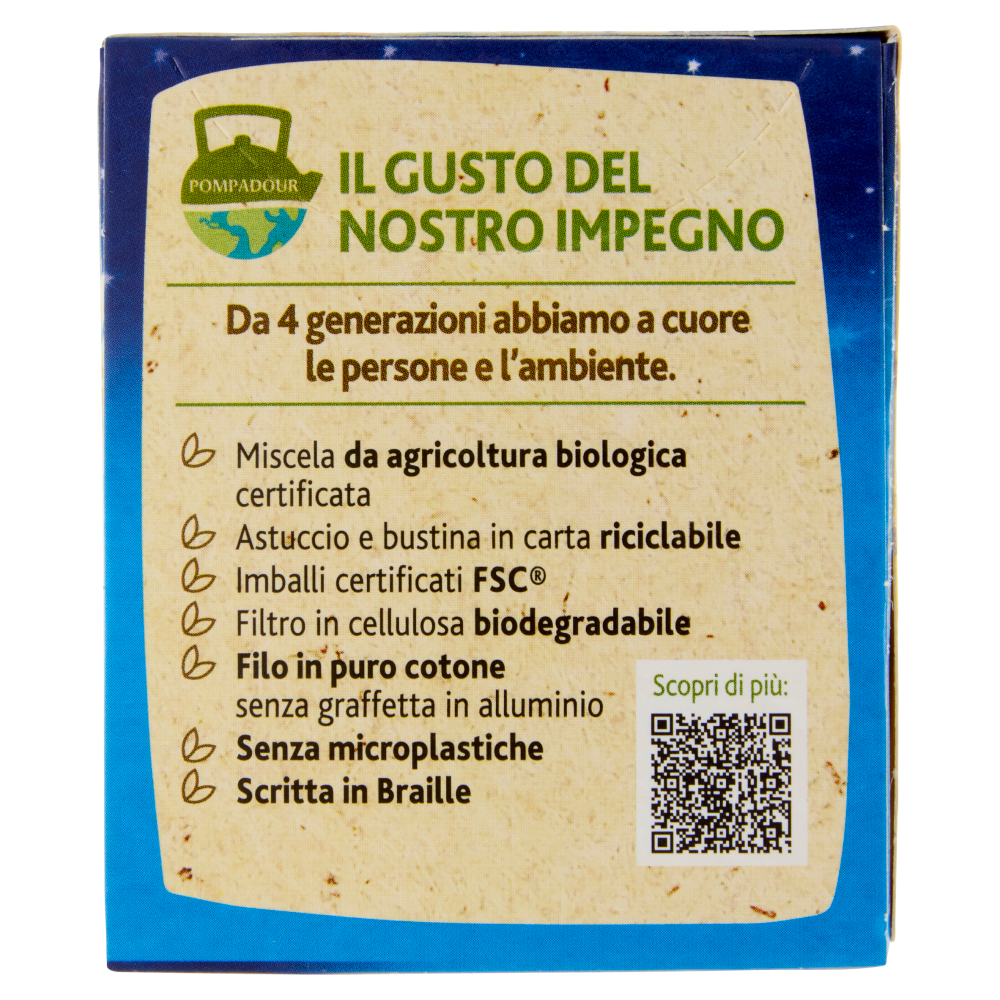 Pompadour Camomilla Regolarità con Senna* Bio 18 x 1,7 g