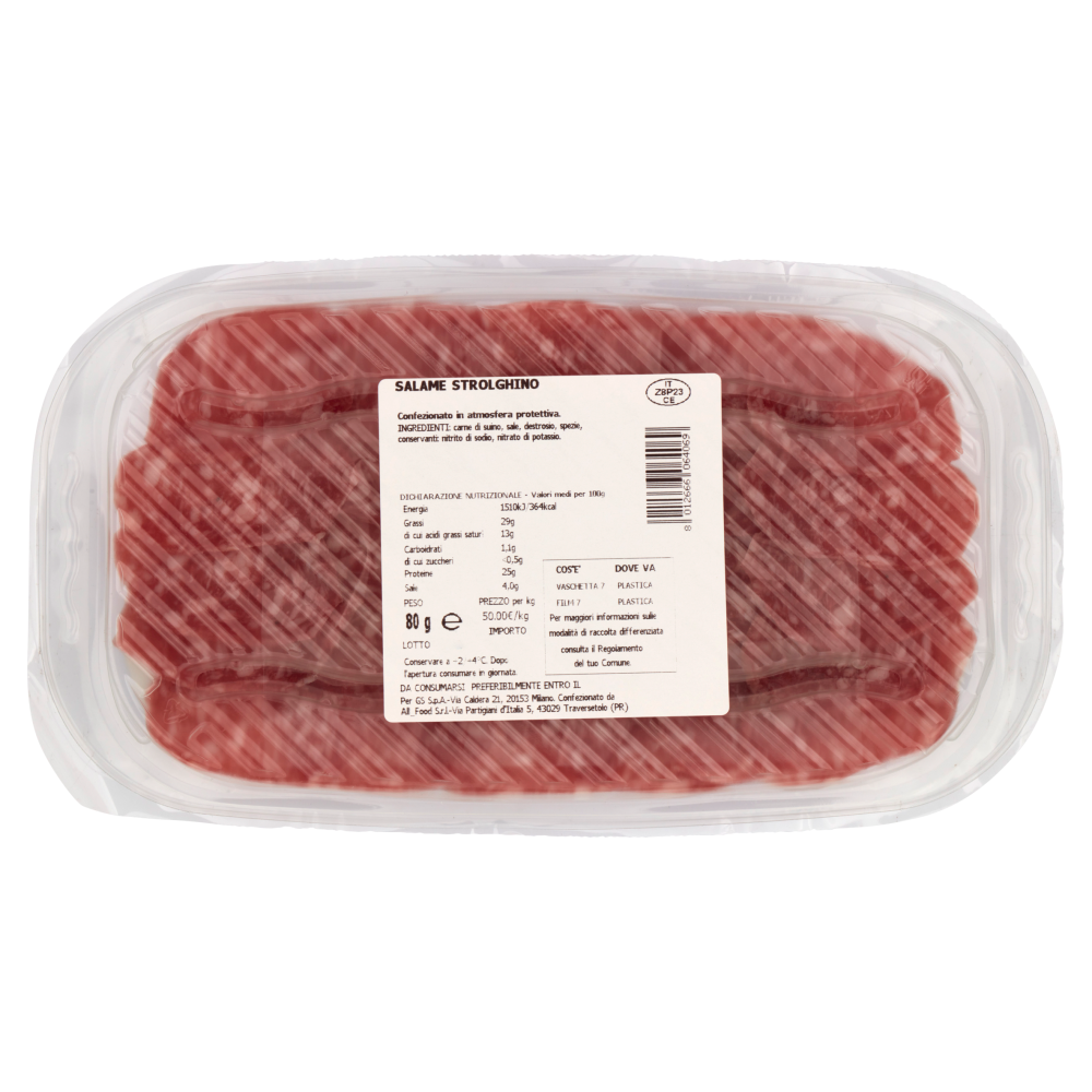 Carrefour Selection il Salame Strolghino 80 g