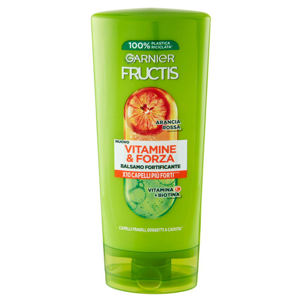 Garnier Fructis Balsamo Vitamine & Forza, balsamo fortificante, ideale per capelli fragili, 200 ml