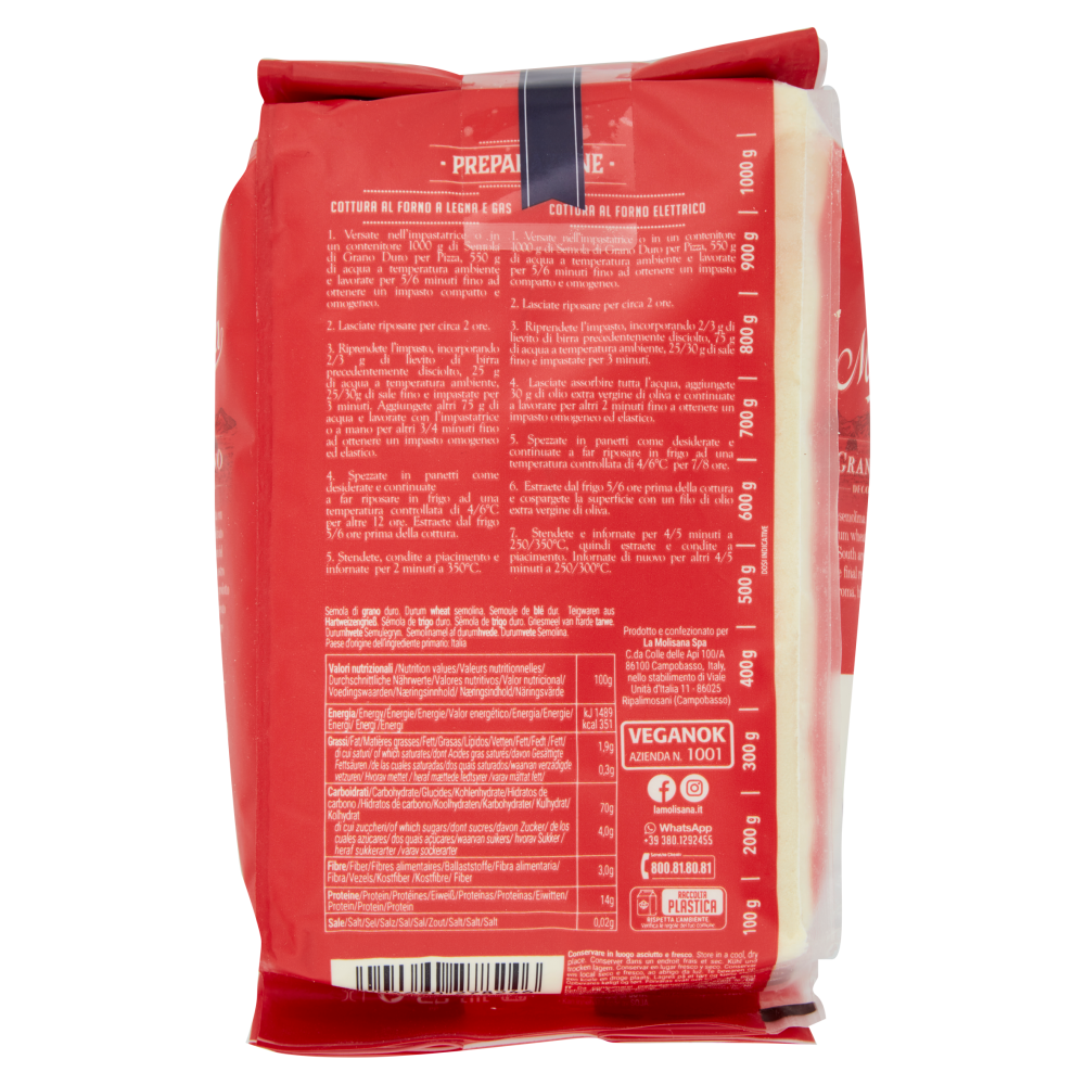 la Molisana Semola per Pizza di Grano 1000 g