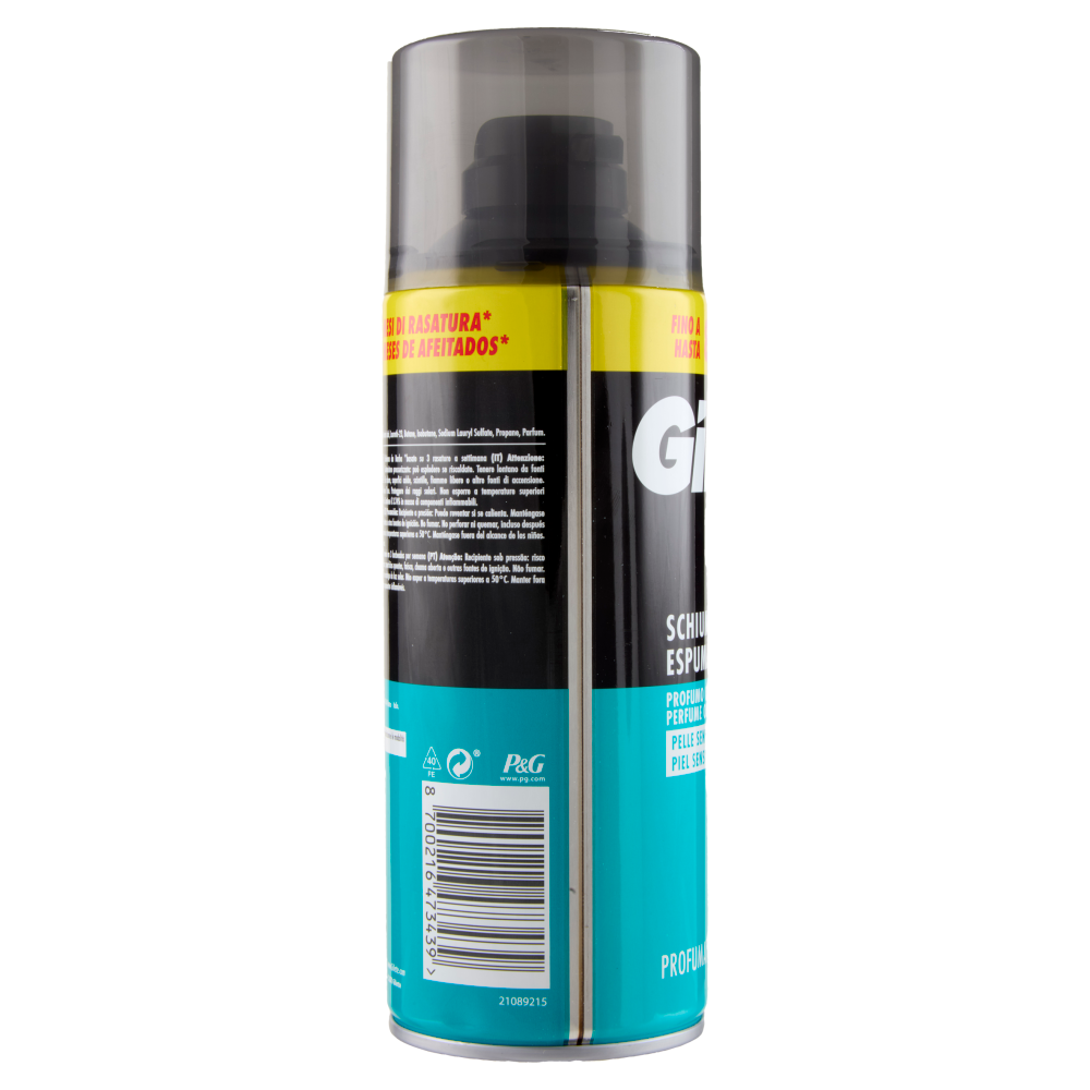 Gillette Schiuma da Barba Pelli Sensibili 400 ml