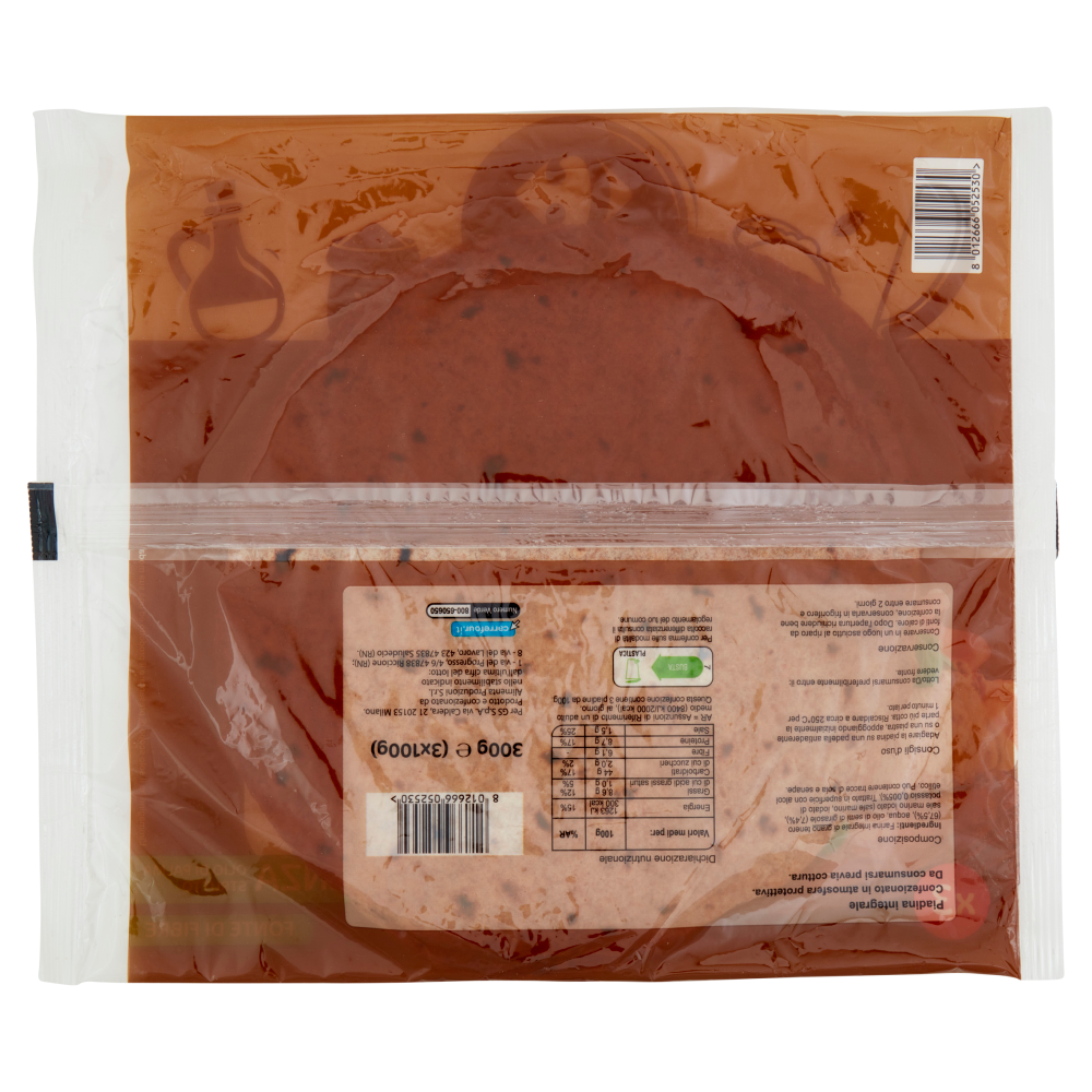 Carrefour Classic Piadine Integrali 3 x 100 g