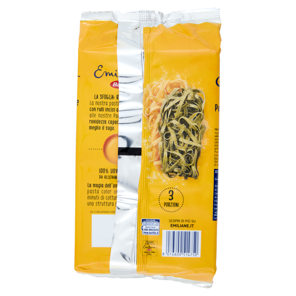 Barilla Emiliane Paglia e Fieno Pasta all'Uovo 250 g