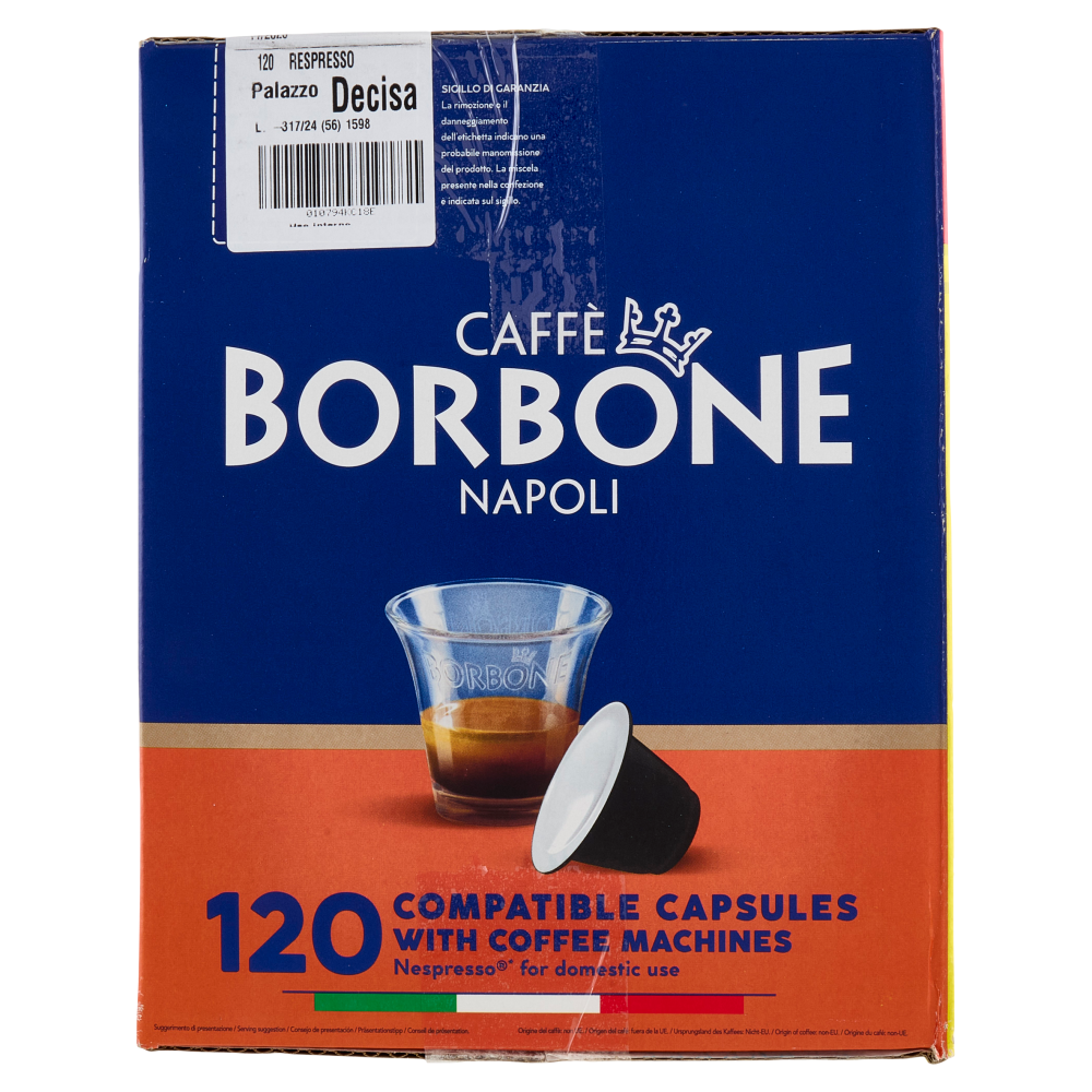 Caffè Borbone Miscela Decisa Capsule Compatibili Nespresso* ad uso domestico 120 x 5 g