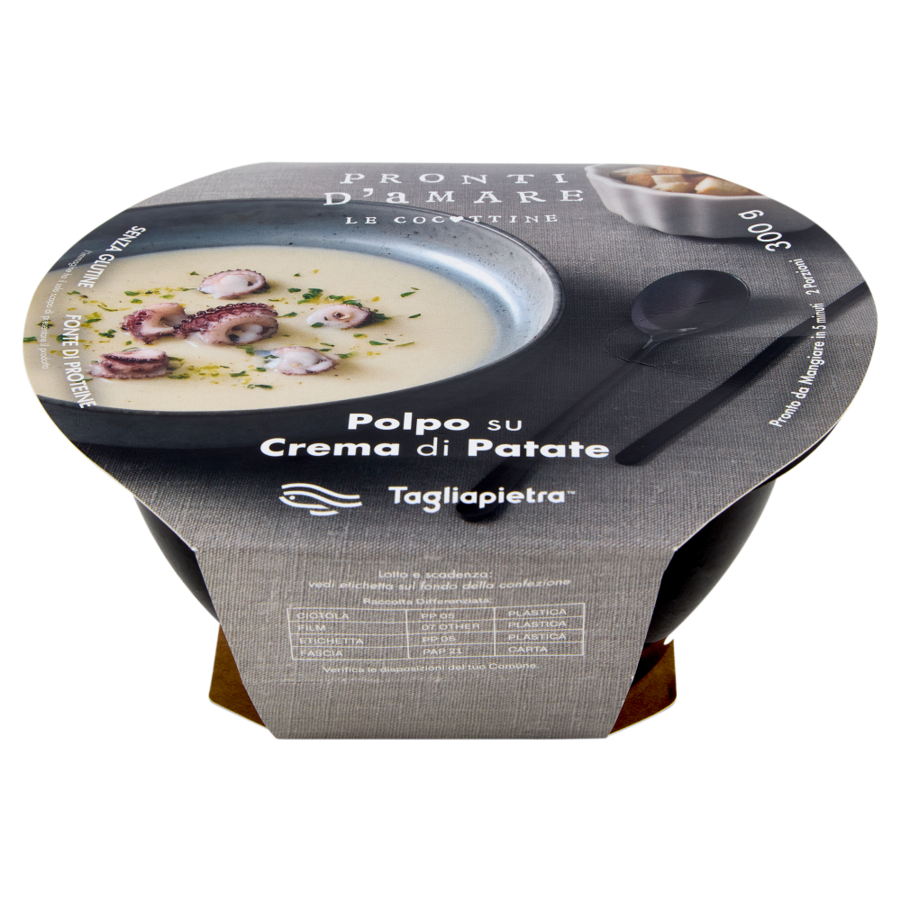 Tagliapietra Pronti d'Amare le Cocottine Polpo su Crema di Patate 300 g