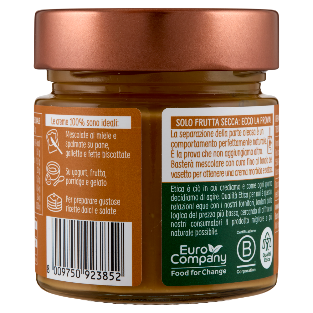 Euro Company 100% Crema di Arachidi Bio 175 g