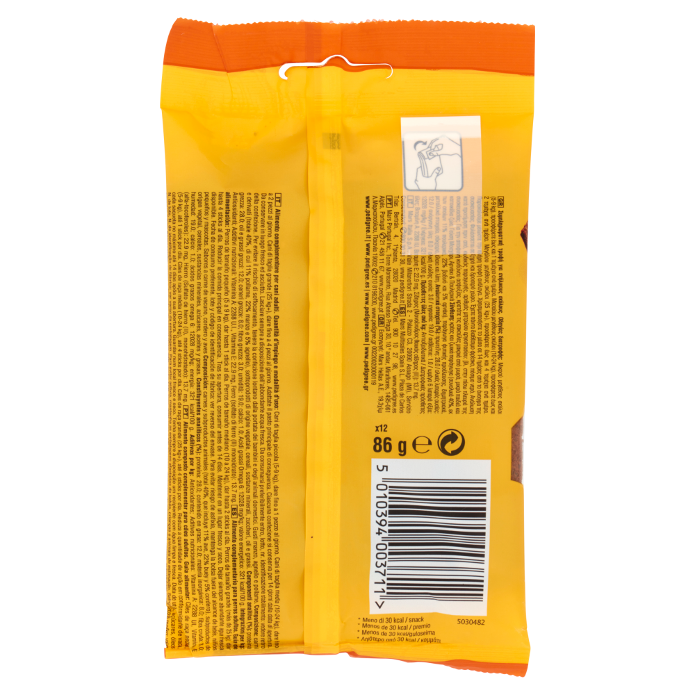 Pedigree Schmackos Snack Cane Multi Mix 12 pezzi 86 g