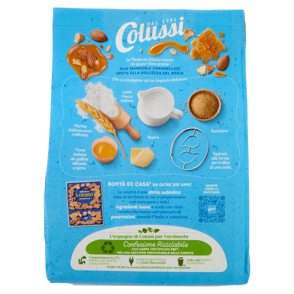Colussi Tondorle con Mandorle Caramellate e Miele 500 g
