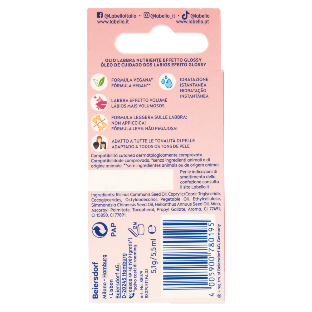 Labello Lip Oil Dress Nude 5,1 g