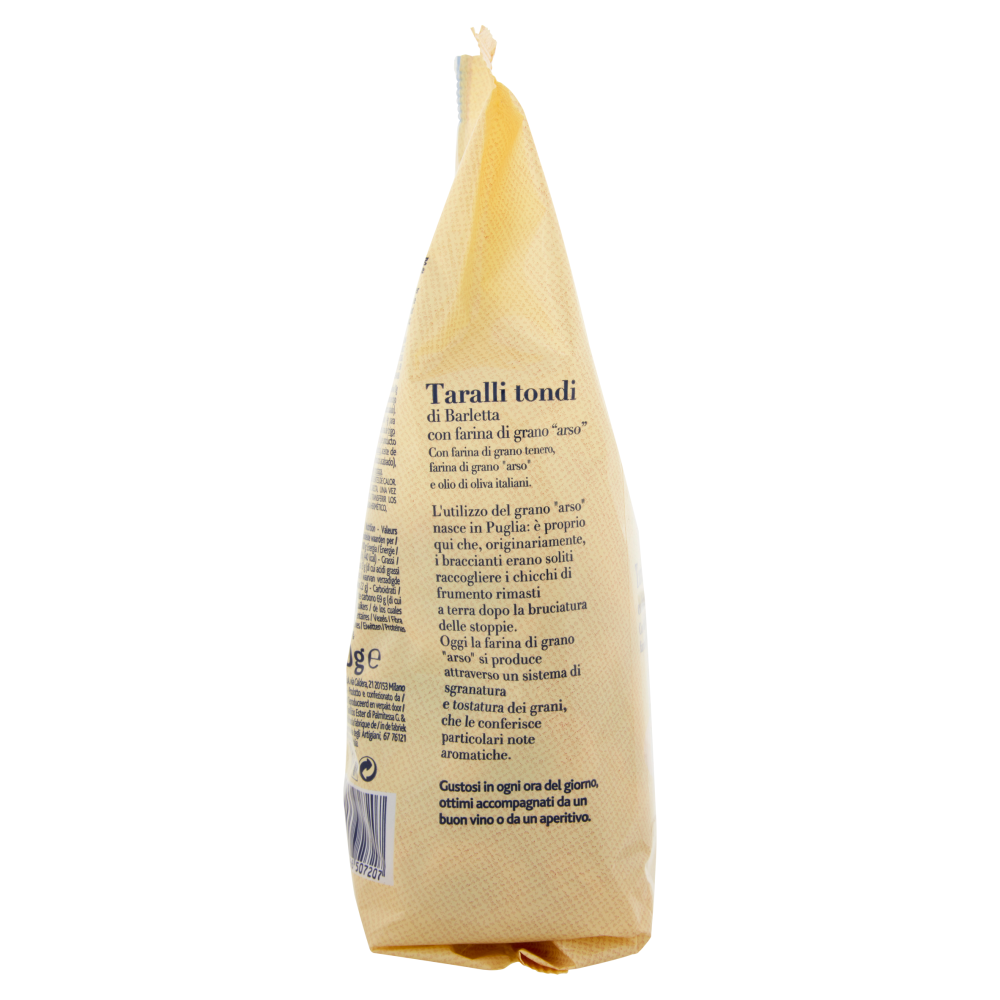 Terre d'Italia Taralli tondi di Barletta con farina di grano "arso" 300 g