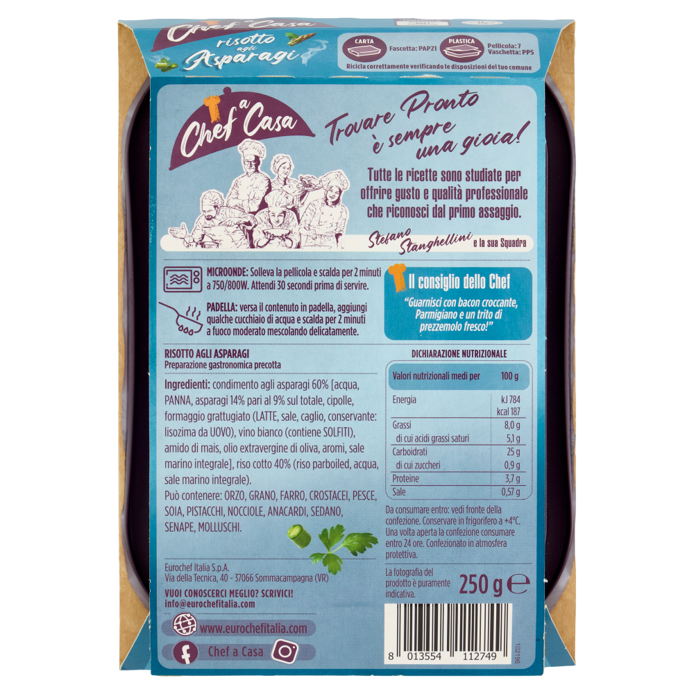 Chef a Casa risotto agli Asparagi 250 g