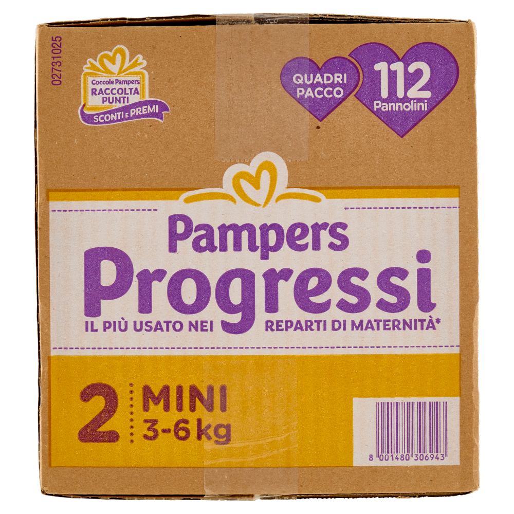 Pampers Progressi Mini 112 pz